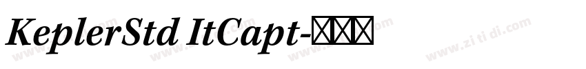 KeplerStd ItCapt字体转换